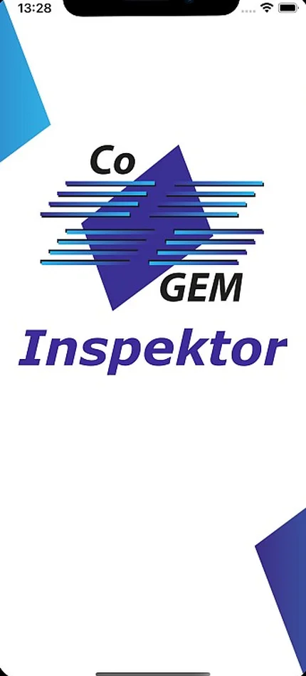 Startbildschirm der App Co-GEM Inspektor.
